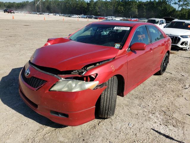4T1BE46K58U262901 - 2008 TOYOTA CAMRY CE RED photo 2