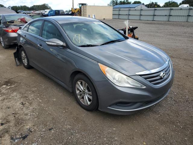 5NPEB4AC2EH914387 - 2014 HYUNDAI SONATA GLS GRAY photo 1