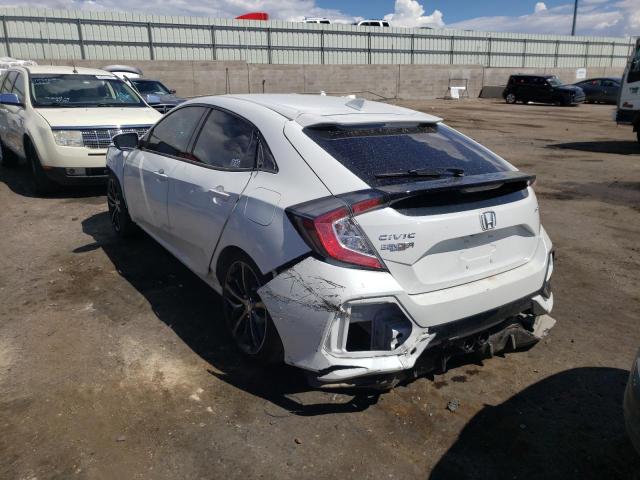 SHHFK7H47MU226675 - 2021 HONDA CIVIC SPOR WHITE photo 3