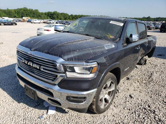 1C6SRFJT5KN546106 - 2019 RAM 1500 LARAM BLACK photo 2