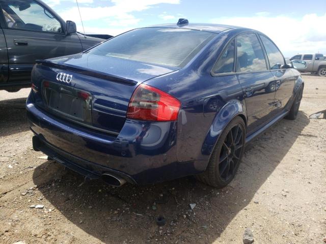 WUAPV54B03N904658 - 2003 AUDI RS6 BLUE photo 4