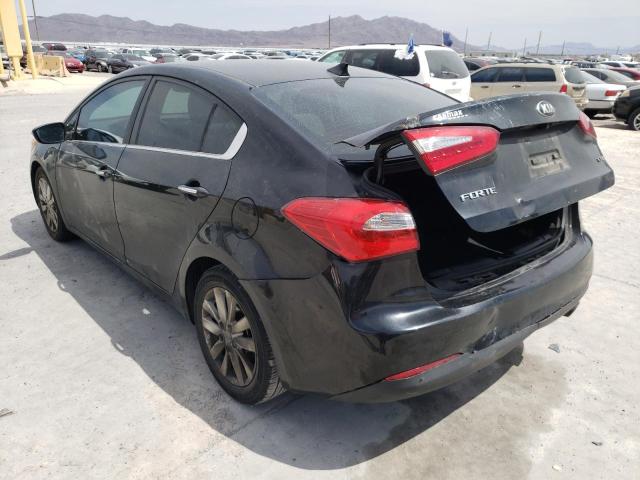 KNAFZ4A87F5360998 - 2015 KIA FORTE EX BLACK photo 3