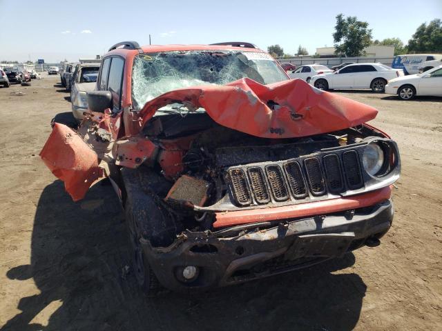 ZACCJBAB6JPJ23641 - 2018 JEEP RENEGADE S ORANGE photo 9