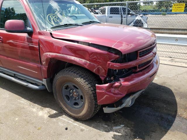 1GNFK16Z46J166516 - 2006 CHEVROLET SUBURBAN K RED photo 9