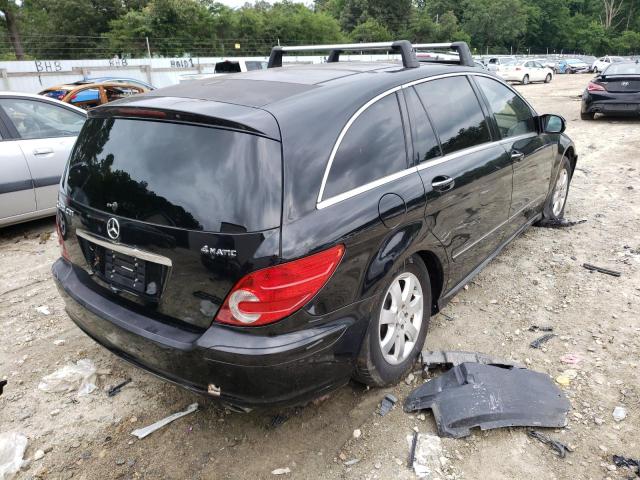 4JGCB22E67A044225 - 2007 MERCEDES-BENZ R 320 CDI BLACK photo 4