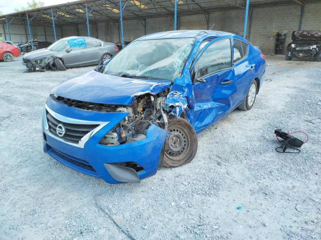 3N1CN7AP0GL913859 - 2016 NISSAN VERSA S BLUE photo 2