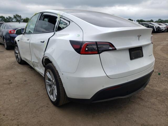 5YJYGDEE3MF106069 - 2021 TESLA MODEL Y Blanc photo 3
