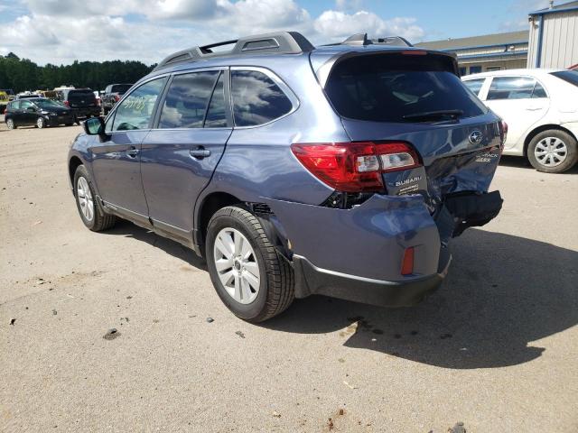 4S4BSAFC0H3229262 - 2017 SUBARU OUTBACK 2. BLUE photo 3