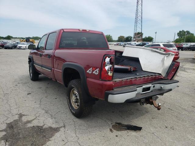 1GCHK23U24F117668 - 2004 CHEVROLET SILVERADO BURGUNDY photo 3