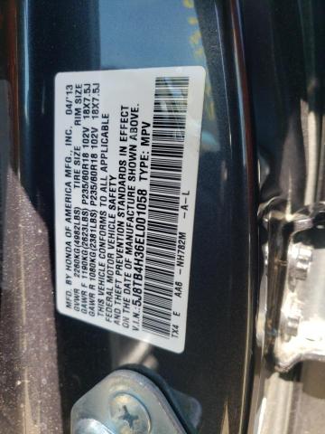 5J8TB4H36EL001058 - 2014 ACURA RDX GRAY photo 10