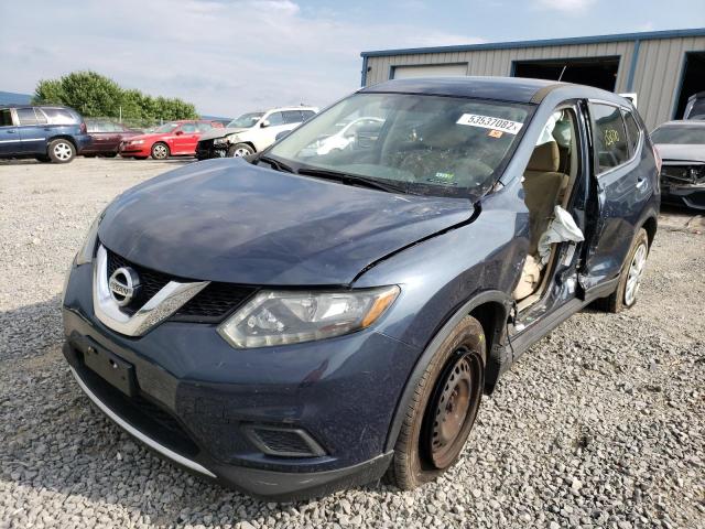 5N1AT2MK5FC898987 - 2015 NISSAN ROGUE S BLUE photo 2