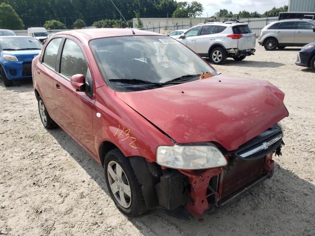 KL1TD56606B642846 - 2006 CHEVROLET AVEO BASE RED photo 1