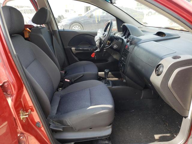 KL1TD56606B642846 - 2006 CHEVROLET AVEO BASE RED photo 5