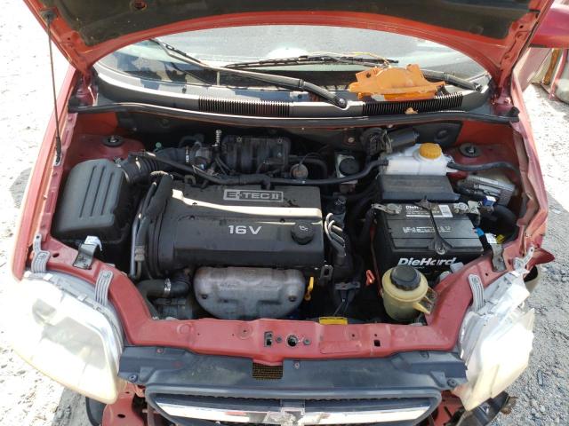 KL1TD56606B642846 - 2006 CHEVROLET AVEO BASE RED photo 7