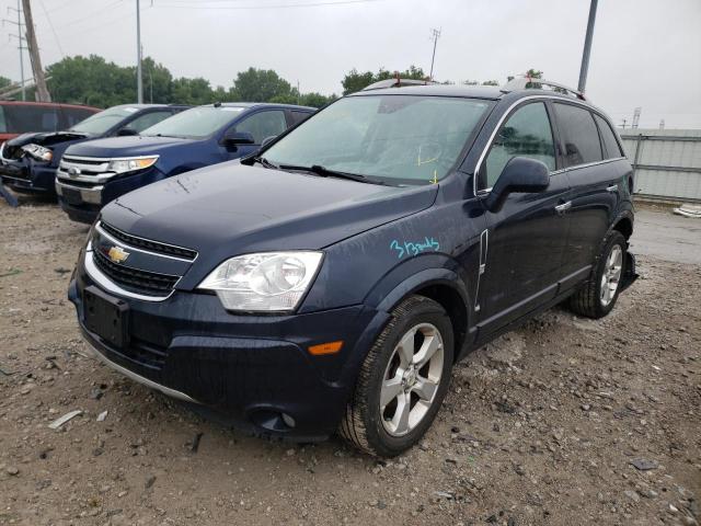 3GNAL4EK0ES679076 - 2014 CHEVROLET CAPTIVA LT BLUE photo 2