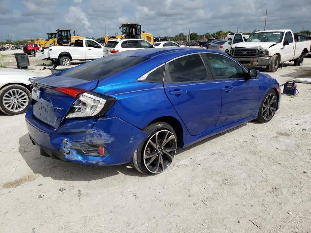 2HGFC2F8XKH583106 - 2019 HONDA CIVIC SPOR 蓝色 照片 4