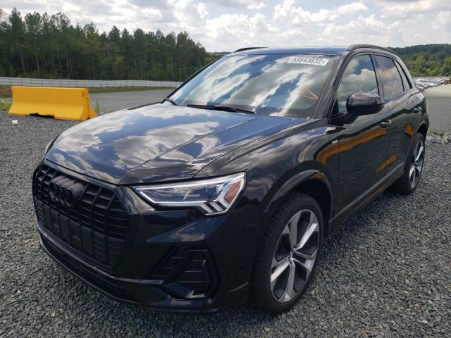 WA1EECF3XM1010037 - 2021 AUDI Q3 PREMIUM BLACK photo 2