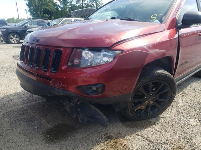 1C4NJCBAXFD334791 - 2015 JEEP COMPASS SP BURGUNDY photo 9