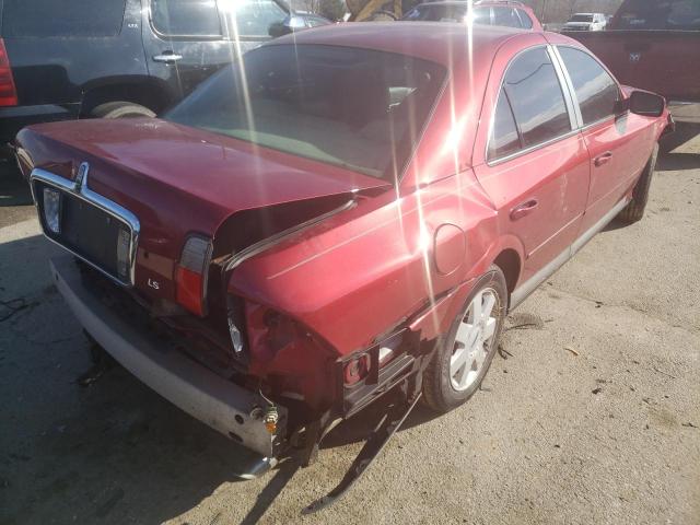 1LNHM86S35Y621512 - 2005 LINCOLN LS 勃艮第红 照片 4