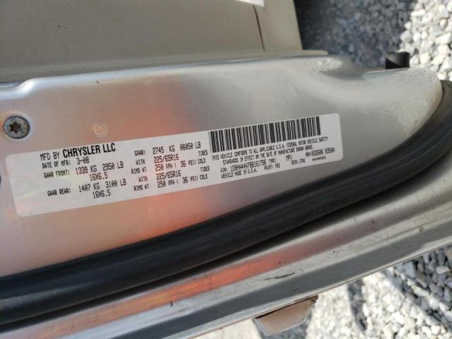 1D8HN44H78B161796 - 2008 DODGE GRAND CARAVAN SE  photo 10