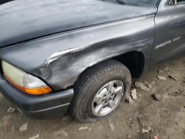 1B7FL36X72S622044 - 2002 DODGE DAKOTA SPO GRAY photo 9