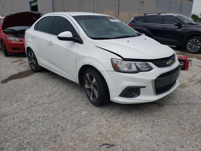 1G1JF5SB3K4127019 - 2019 CHEVROLET SONIC PREM WHITE photo 1