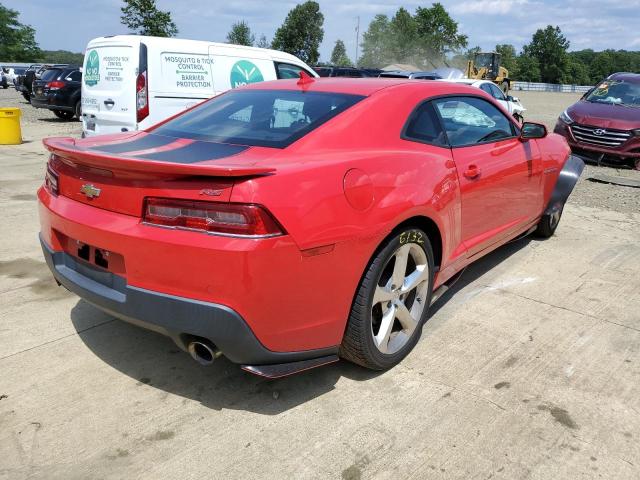 2G1FF1E30F9147671 - 2015 CHEVROLET CAMARO LT RED photo 4