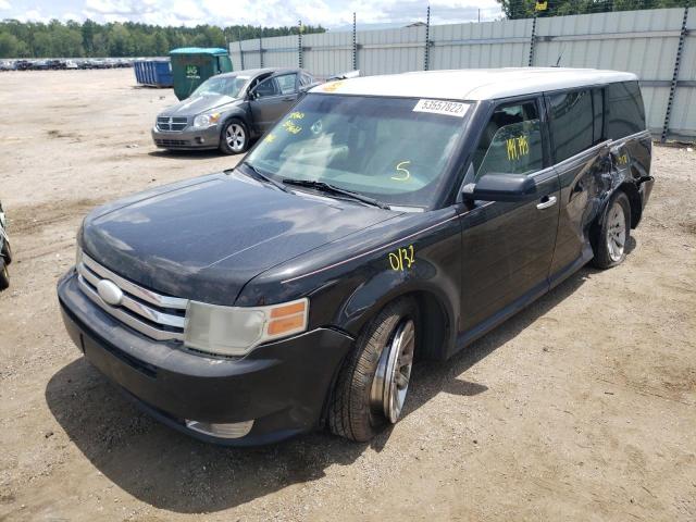 2FMGK5CC6CBD01561 - 2012 FORD FLEX SEL BLACK photo 2