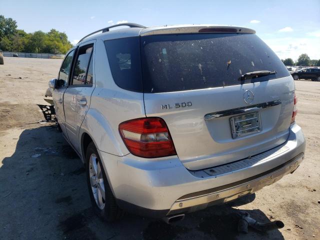 4JGBB75E66A020381 - 2006 MERCEDES-BENZ ML 500 SILVER photo 3