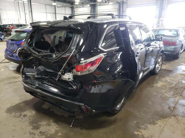 5TDDKRFH2FS140165 - 2015 TOYOTA HIGHLANDER BLACK photo 4