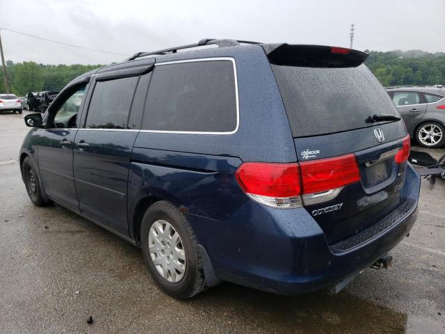 5FNRL3H28AB001857 - 2010 HONDA ODYSSEY LX BLUE photo 3