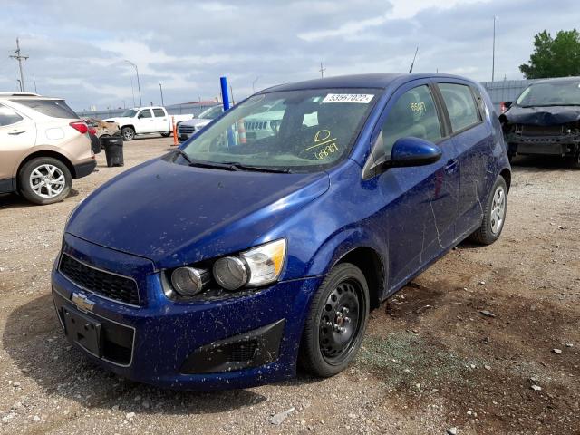 1G1JB6SH5D4106889 - 2013 CHEVROLET SONIC BLUE photo 2