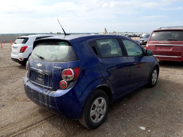 1G1JB6SH5D4106889 - 2013 CHEVROLET SONIC BLUE photo 4