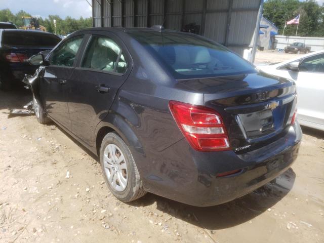 1G1JB5SH3J4101843 - 2018 CHEVROLET SONIC LS CHARCOAL photo 3