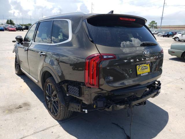 5XYP54HC4MG135424 - 2021 KIA TELLURIDE BROWN photo 3