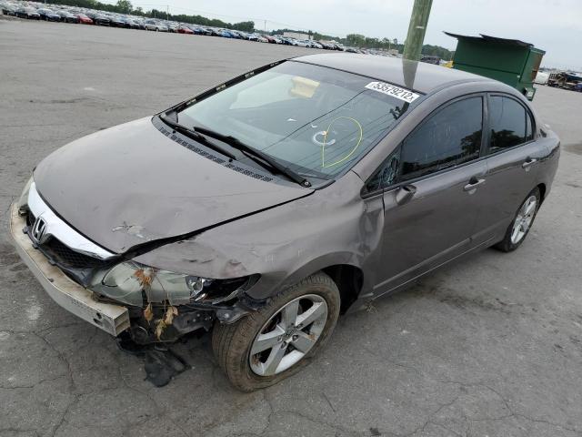 2HGFA1F67AH526147 - 2010 HONDA CIVIC LX-S Marrón foto 2