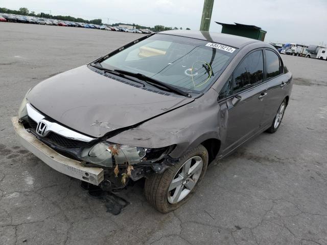 2HGFA1F67AH526147 - 2010 HONDA CIVIC LX-S Marrón foto 9