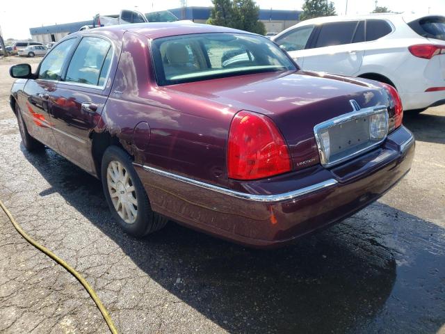 1LNHM81V37Y631445 - 2007 LINCOLN TOWN CAR S BURGUNDY photo 3