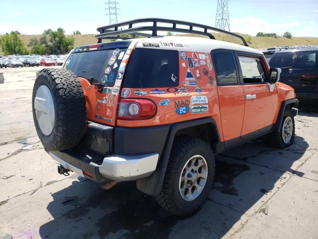 JTEBU4BF7DK152353 - 2013 TOYOTA FJ CRUISER ORANGE photo 4