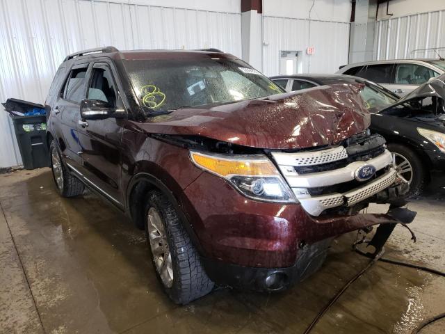 1FMHK8D81CGA67208 - 2012 FORD EXPLORER X BURGUNDY photo 1