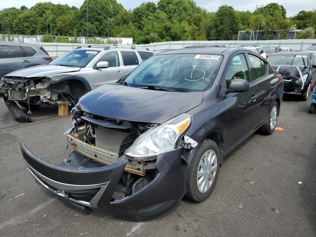 3N1CN7AP1FL840094 - 2015 NISSAN VERSA S GRAY photo 2