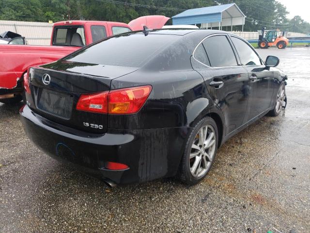 JTHBK262485058097 - 2008 LEXUS IS 250 BLACK photo 4