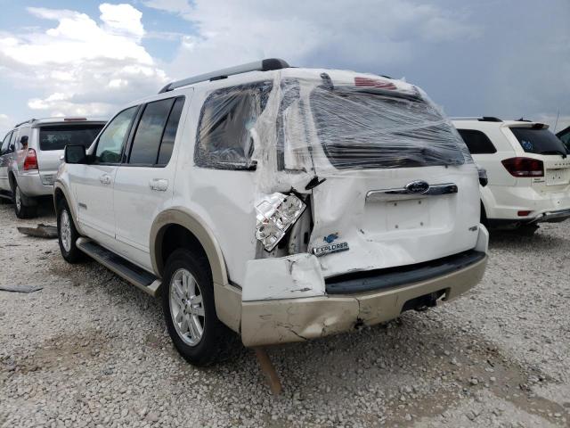 1FMEU64E27UA98188 - 2007 FORD EXPLORER E WHITE photo 3