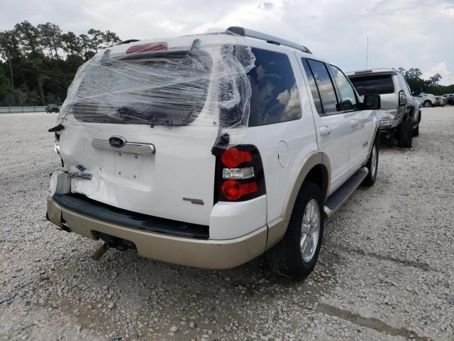 1FMEU64E27UA98188 - 2007 FORD EXPLORER E WHITE photo 4