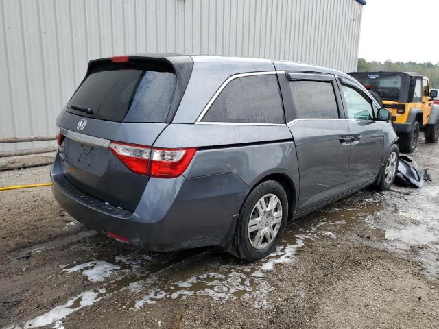 5FNRL5H22CB053659 - 2012 HONDA ODYSSEY LX GRAY photo 4