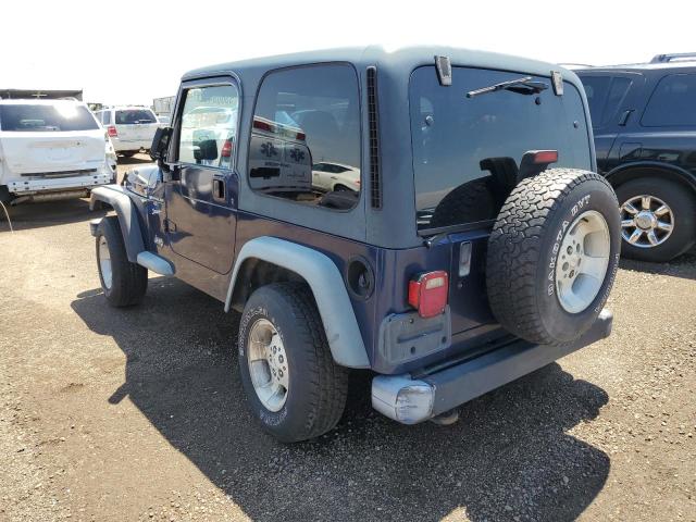 1J4FA49S0YP784499 - 2000 JEEP WRANGLER BLUE photo 3