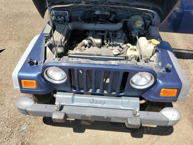 1J4FA49S0YP784499 - 2000 JEEP WRANGLER BLUE photo 7