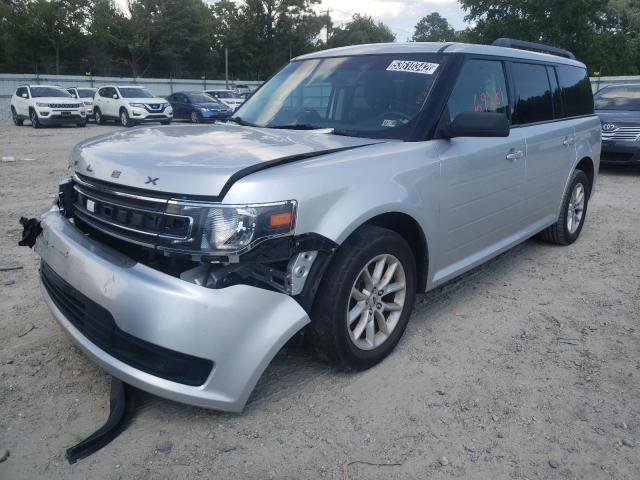 2FMGK5B86FBA18367 - 2015 FORD FLEX SE SILVER photo 2