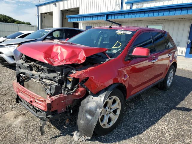 2FMDK3JC0BBA15312 - 2011 FORD EDGE SEL MAROON photo 2