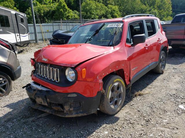 ZACCJBAB1JPH07755 - 2018 JEEP RENEGADE S Qırmızı foto 2